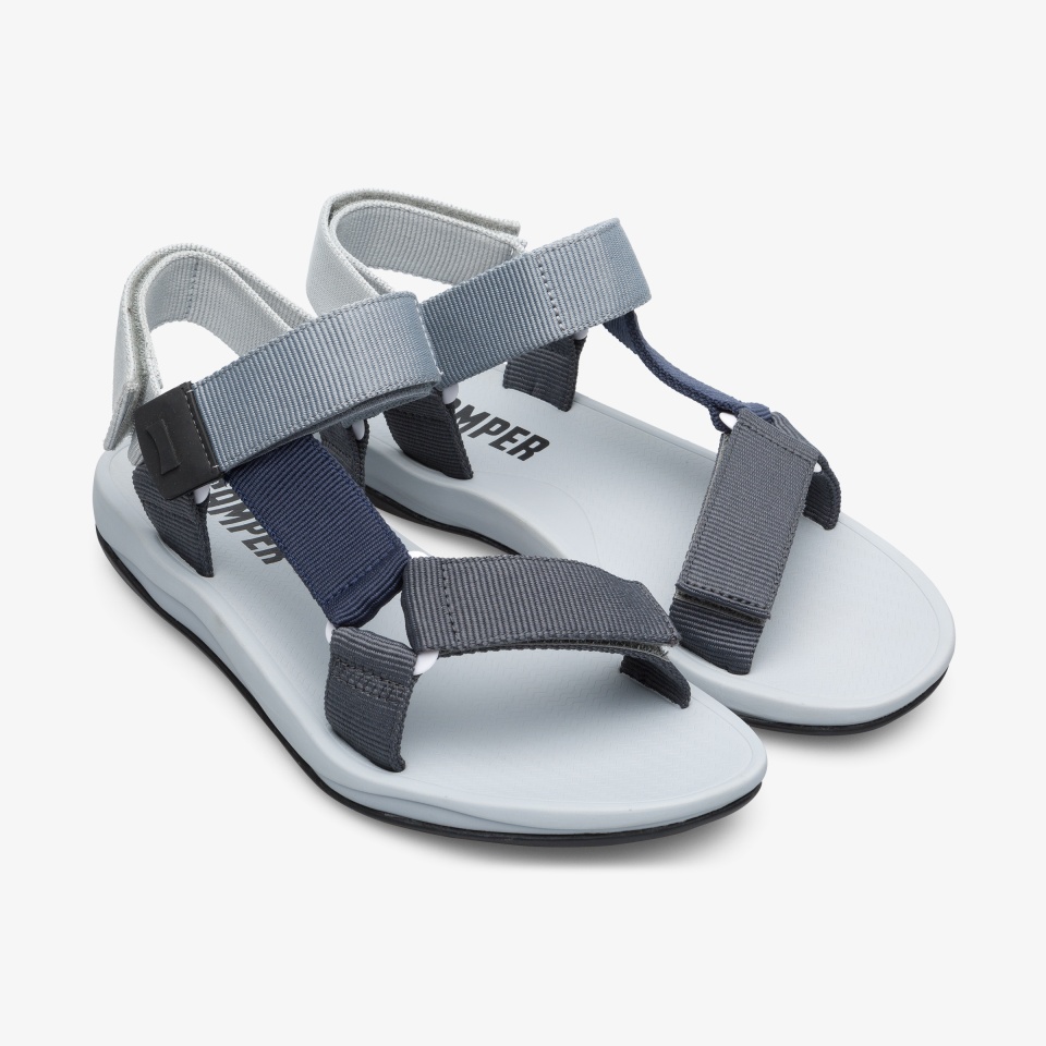 Sandalias Camper Match Hombre - Gris/Azul Marino | Camper Online + 1342GVCSU